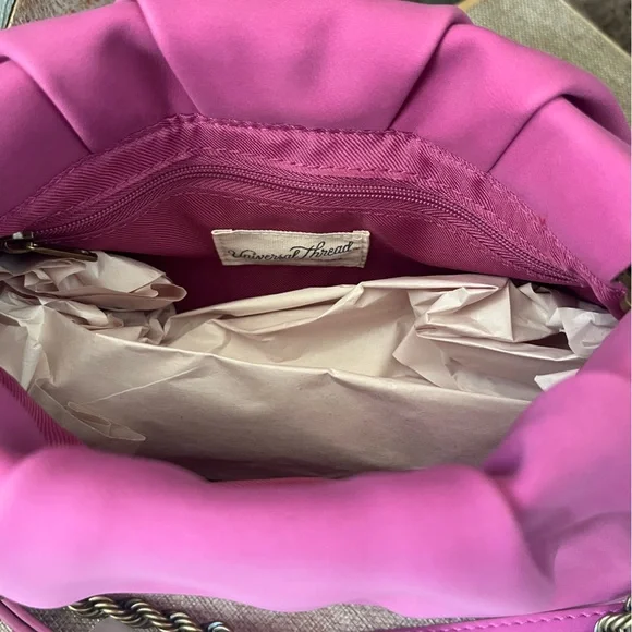 Universal Thread Pink Shoulder Bag with Gold-Tone Chain - Picture 4 of 5